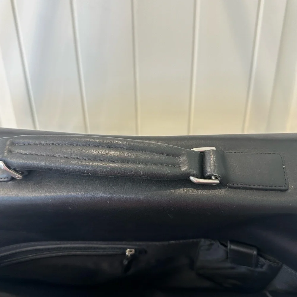 VINTAGE Coach Black Nylon & Leather Briefcase/Laptop Bag 51113